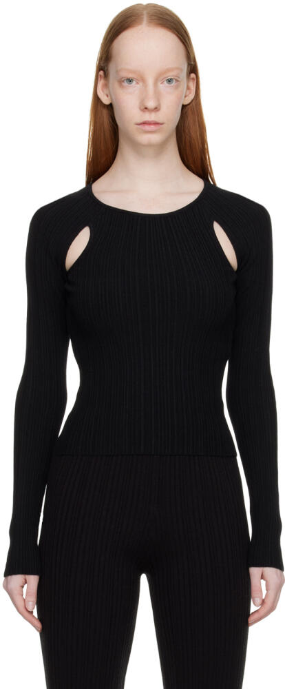 LVIR Black Cutout Sweater Cover