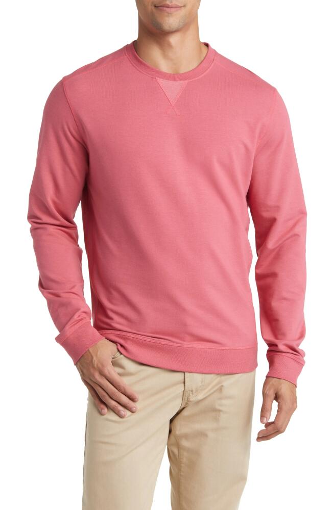 johnnie-O Corbet Crewneck Sweatshirt in Raspberry Cover