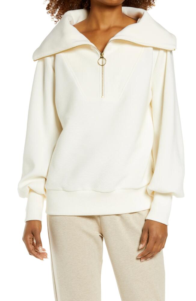 Varley Vine Ottoman Half Zip Pullover in Ivory Cover