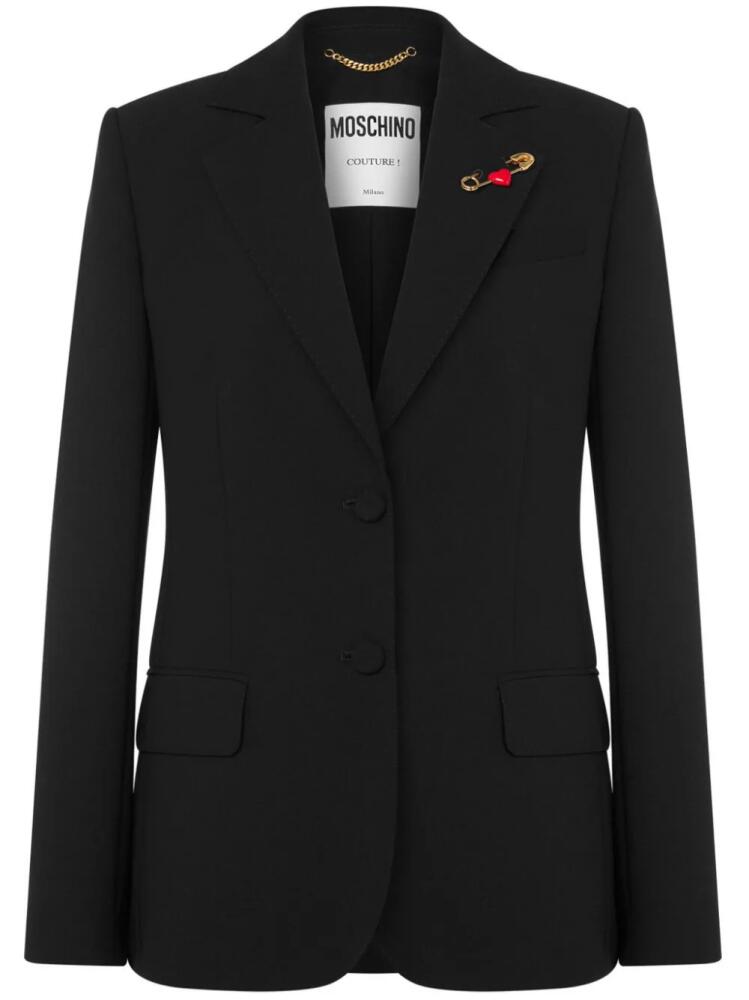 Moschino single-breasted blazer - Black Cover