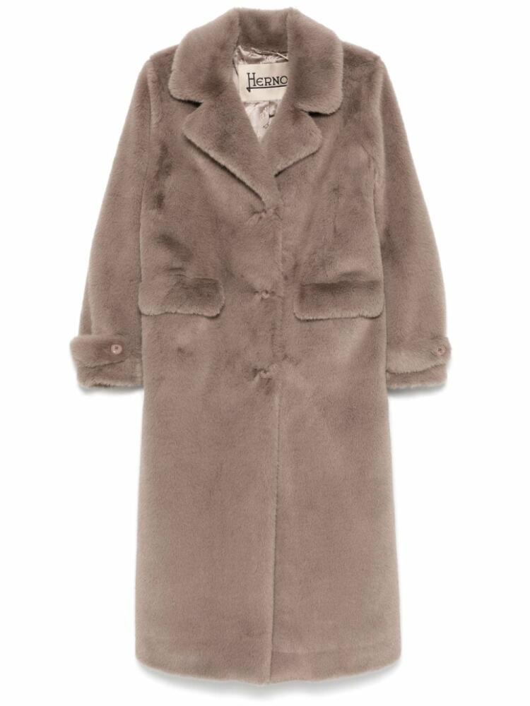 Herno faux-fur coat - Grey Cover