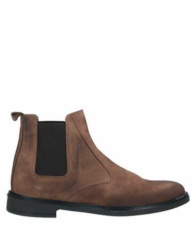 Grey Daniele Alessandrini Man Ankle boots Brown Soft Leather Cover