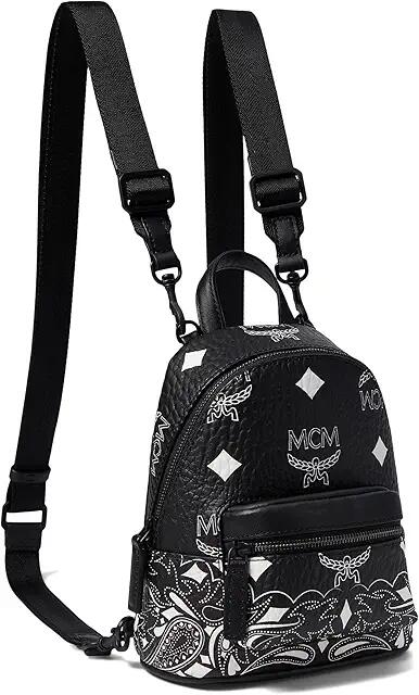 MCM Stark Bandana VI Backpack Mini (Black) Backpack Bags Cover