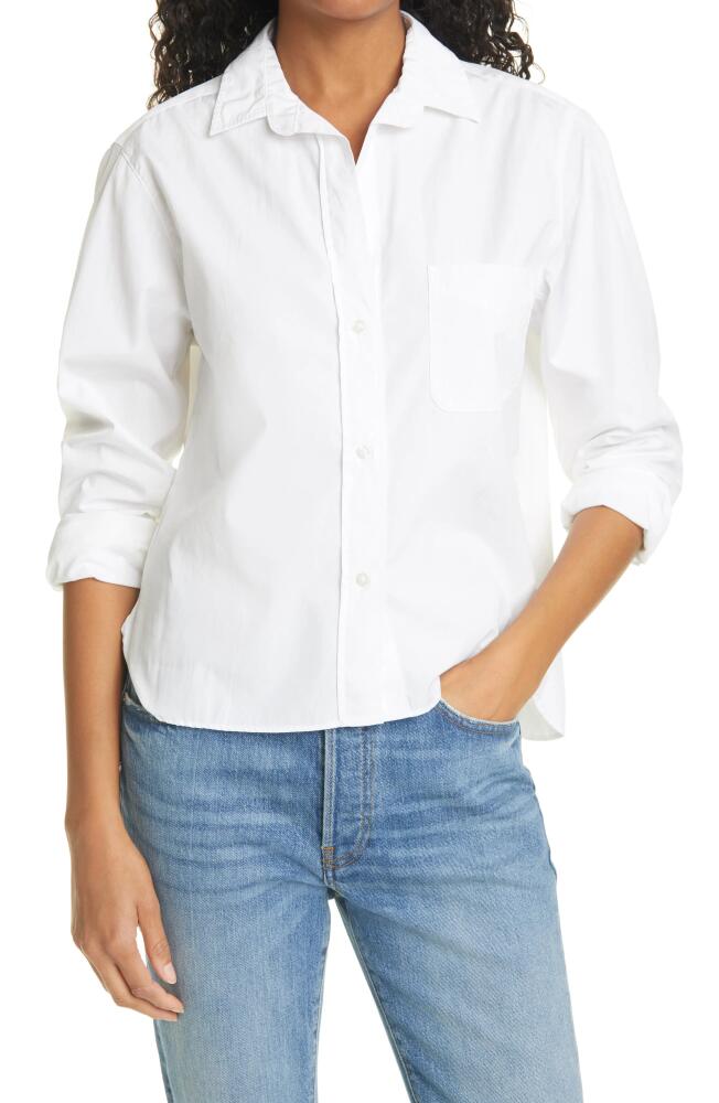 Frank & Eileen Silvio Untuckable Button-Up Shirt in White Cover