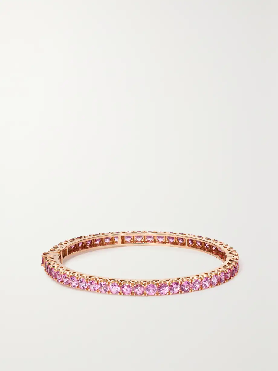 Bayco - 18-karat Rose Gold Sapphire Bracelet - One size Cover