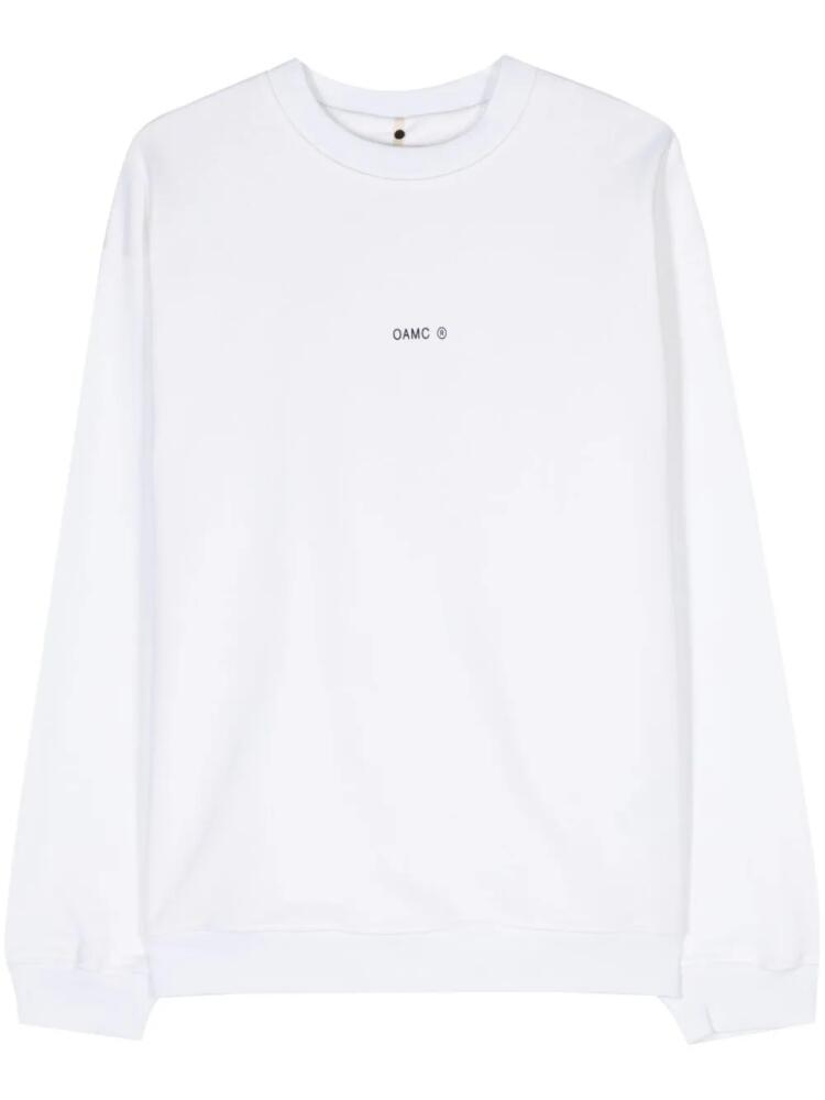 OAMC Still cotton sweatshirt - White Cover