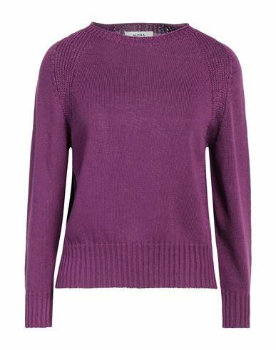 Alpha Studio Woman Sweater Purple Cotton Cover