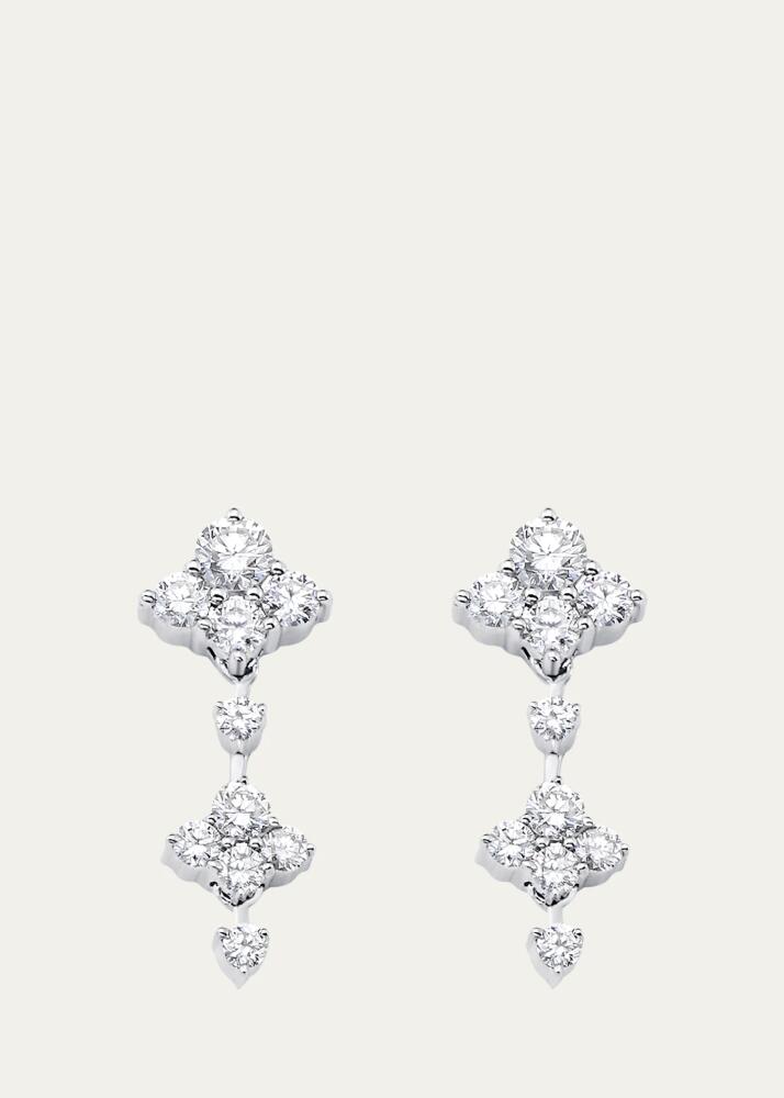 Sara Weinstock 18K White Gold Dujour Diamond Dangle Earrings Cover