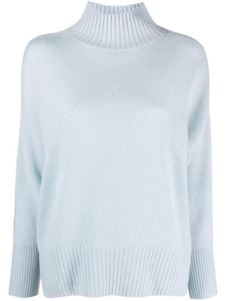 Allude high-neck cashmere jumper - Blue Cover