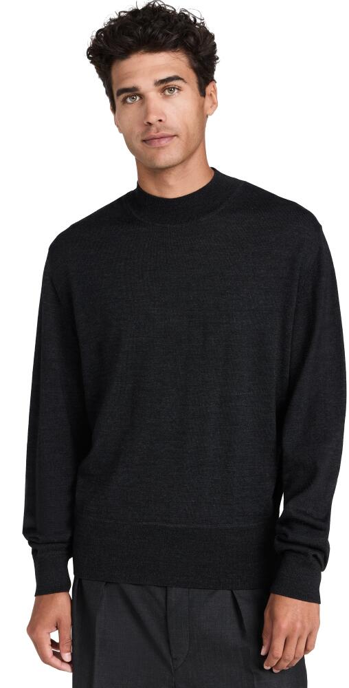 Lemaire Mock Neck Sweater Anthracite Cover