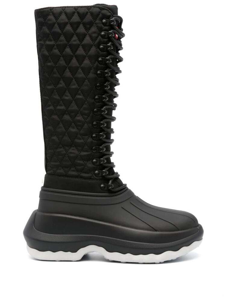 Kenzo x Hunter Tall 70mm lace-up boots - Black Cover