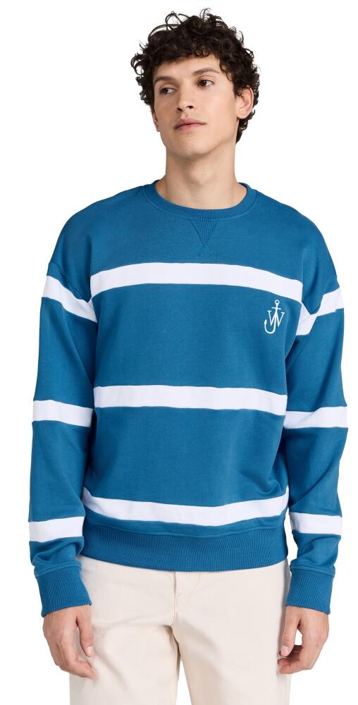 JW Anderson Stripe Sweatshirt Blue/White Cover