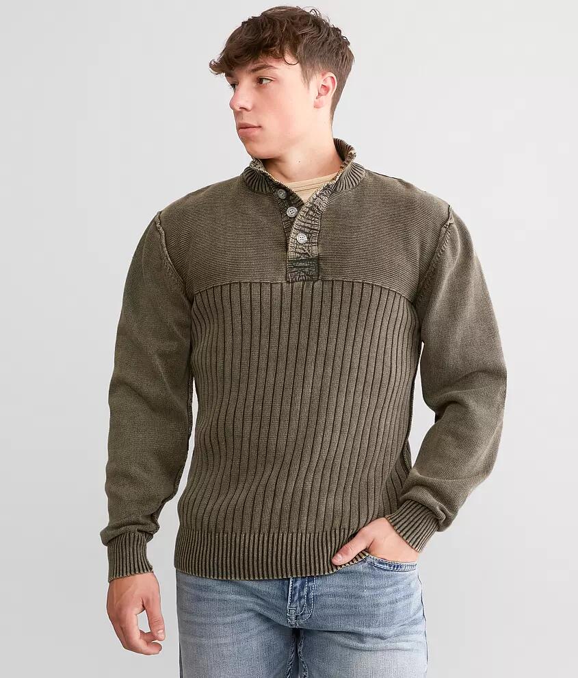 BKE Washed Henley Sweater Cover