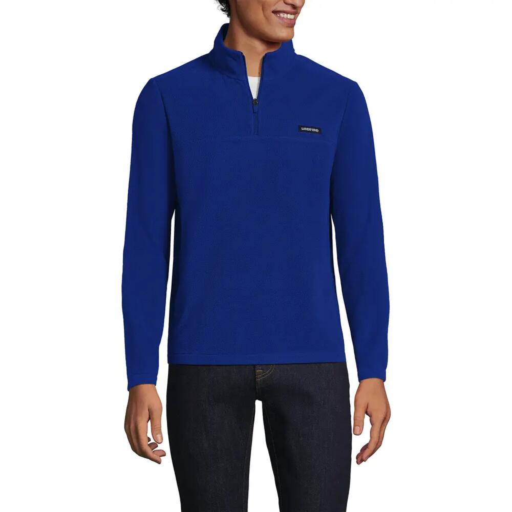 Lands' End Anyweather Fleece Quarter Zip Pullover in Brilliant Blue Cover