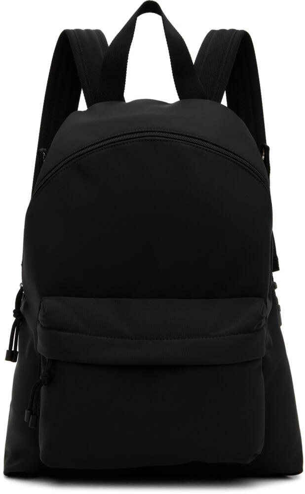 Valentino Garavani Black 'VLTN' Print Backpack Cover