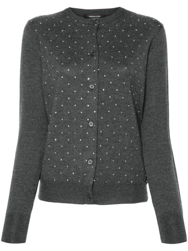 Fabiana Filippi merino-wool cardigan - Grey Cover