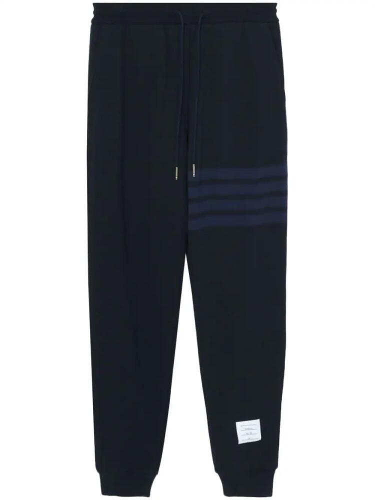 Thom Browne 4-Bar loopback track pants - Blue Cover