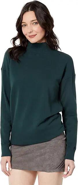 Mod-o-doc French Terry Long Sleeve Turtleneck Tunic (Winter Garden) Women's Clothing Cover