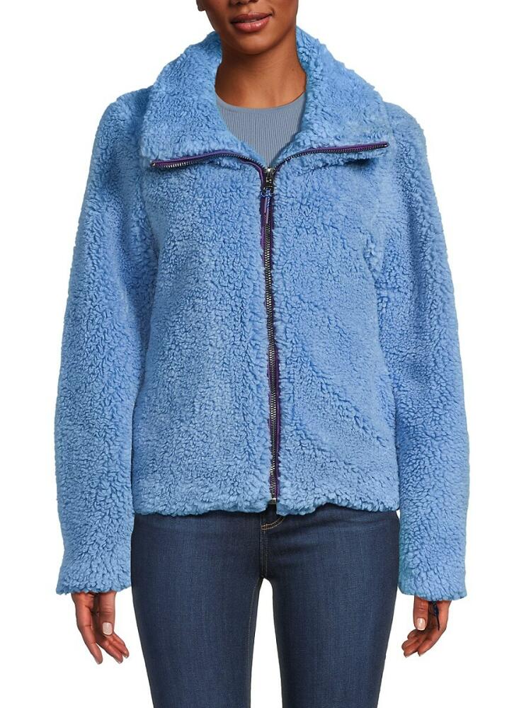 Apparis Women's Tamika Faux Fur Jacket - Marina Blue Cover