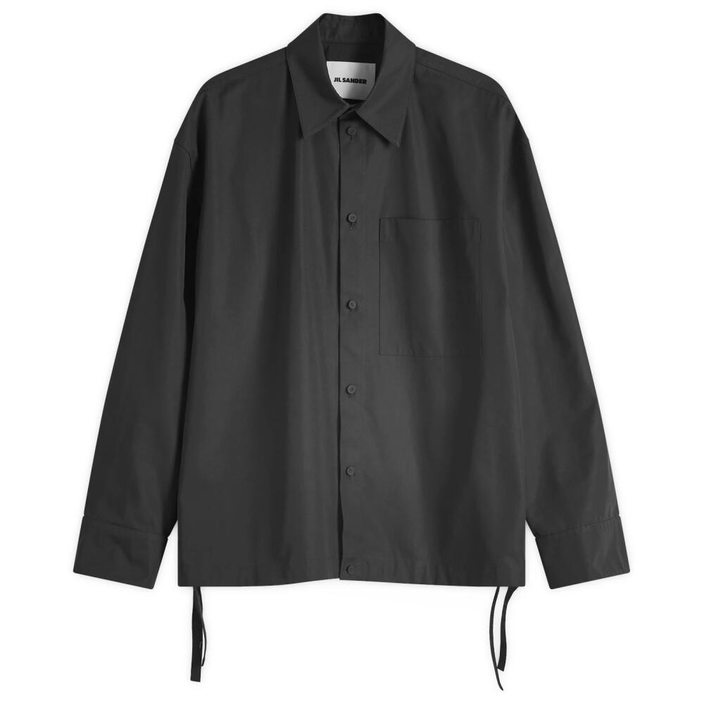 Jil Sander Men's Drawstring Overshirt in Black Cover