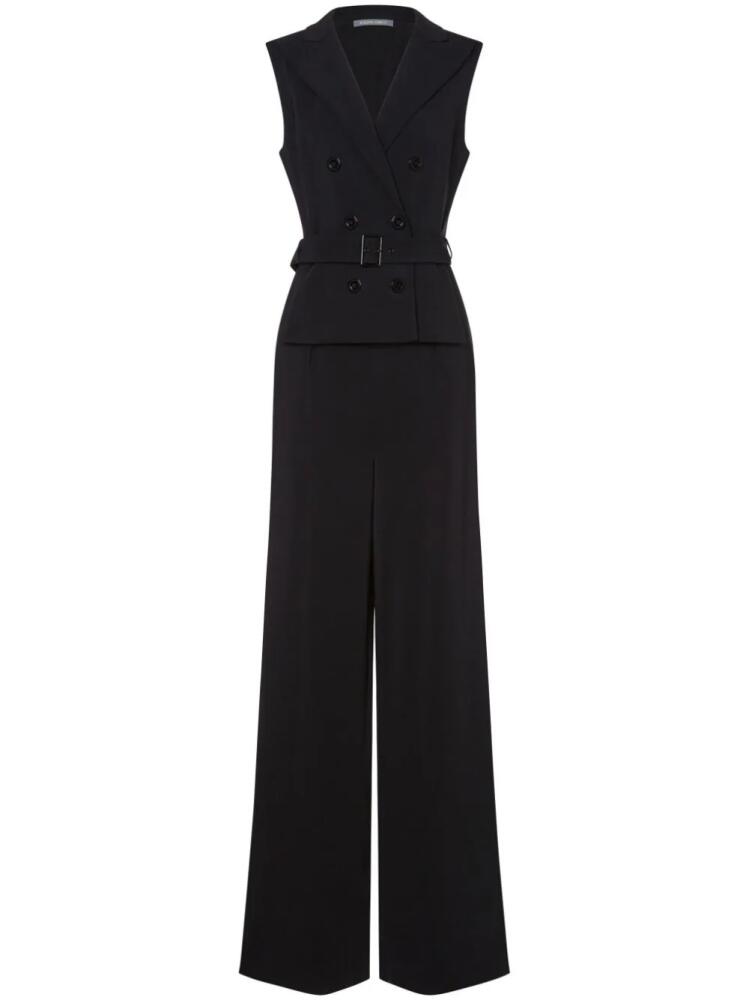 Alberta Ferretti double-breasted belted jumpsuit - Black Cover