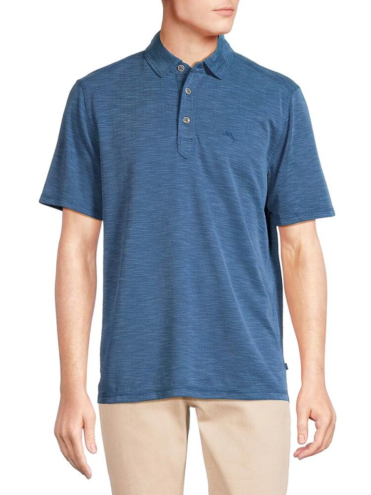 Tommy Bahama Men's Le Cruz Oversized Polo - Navy Cover