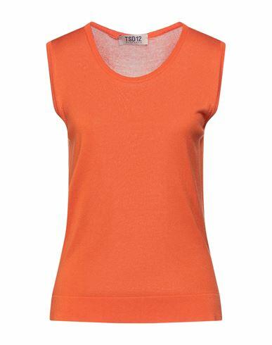 Tsd12 Woman Sweater Orange Viscose, Acrylic Cover