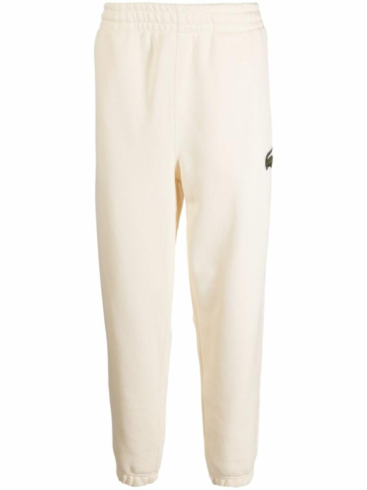 Lacoste logo-patch track pants - White Cover