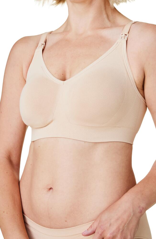 Bravado Designs Body Silk Seamless Recycled Nylon Blend Wireless Maternity/Nursing Bra in Butterscotch Cover