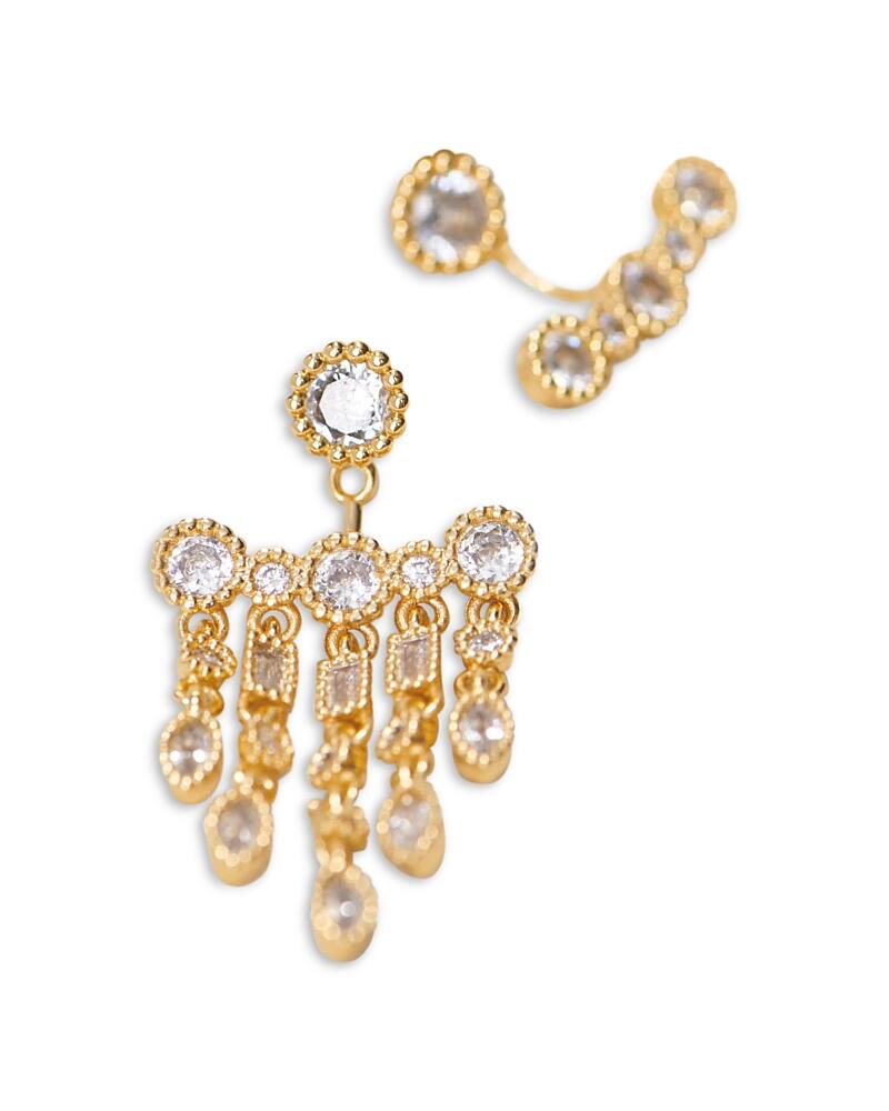 Maje Glass Crystal Chandelier Drop Earrings Cover