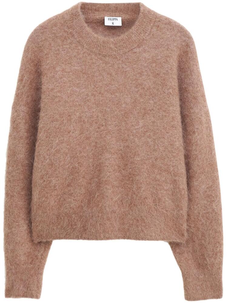 Filippa K brushed wool-blend jumper - Neutrals Cover