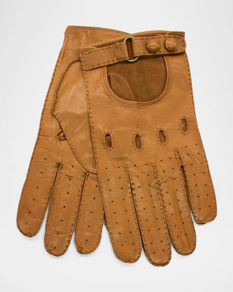 Portolano Men's Driving Leather Gloves Cover