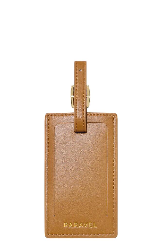 Paravel Luggage Tag in Tan Cover