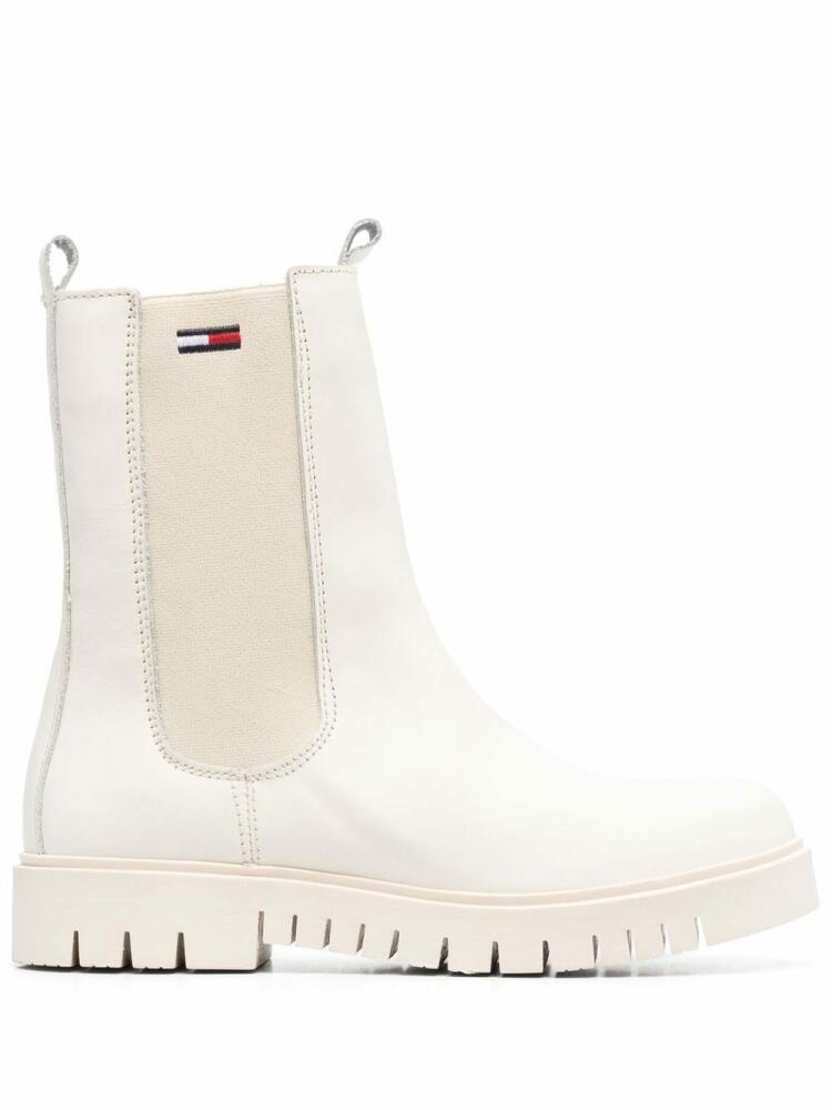 Tommy Jeans leather Chelsea boots - Neutrals Cover