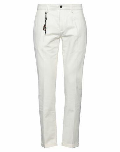 Yes Zee By Essenza Man Pants White Cotton, Linen Cover