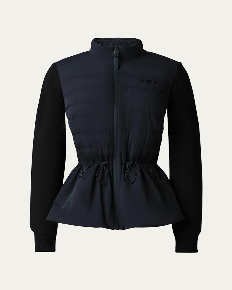 Mackage Laika Hybrid Down Peplum-Hem Jacket Cover