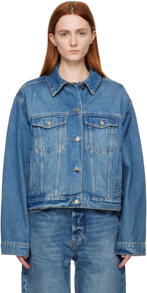 ANINE BING Blue Rhy Denim Jacket Cover