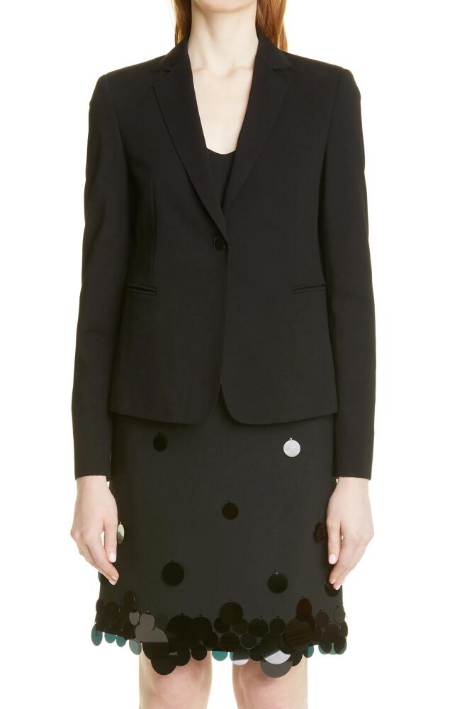 Akris punto Jersey Blazer in Black Cover