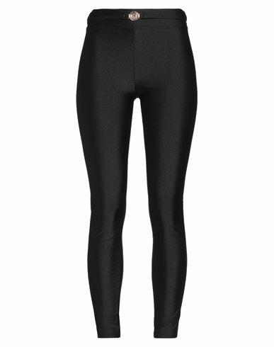 Just Cavalli Woman Leggings Black Polyamide, Elastane Cover