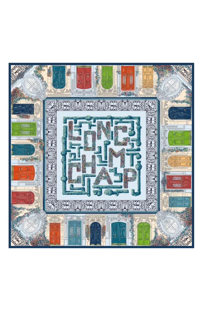 Longchamp Garden Silk Square Scarf in Paon Cover