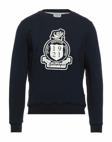 Ballantyne Man Sweatshirt Midnight blue Cotton, Elastane Cover