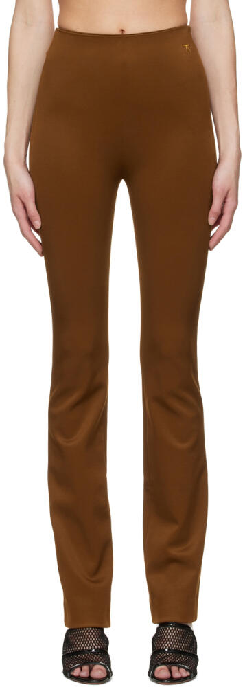 Atlein Tan Viscose Trousers Cover