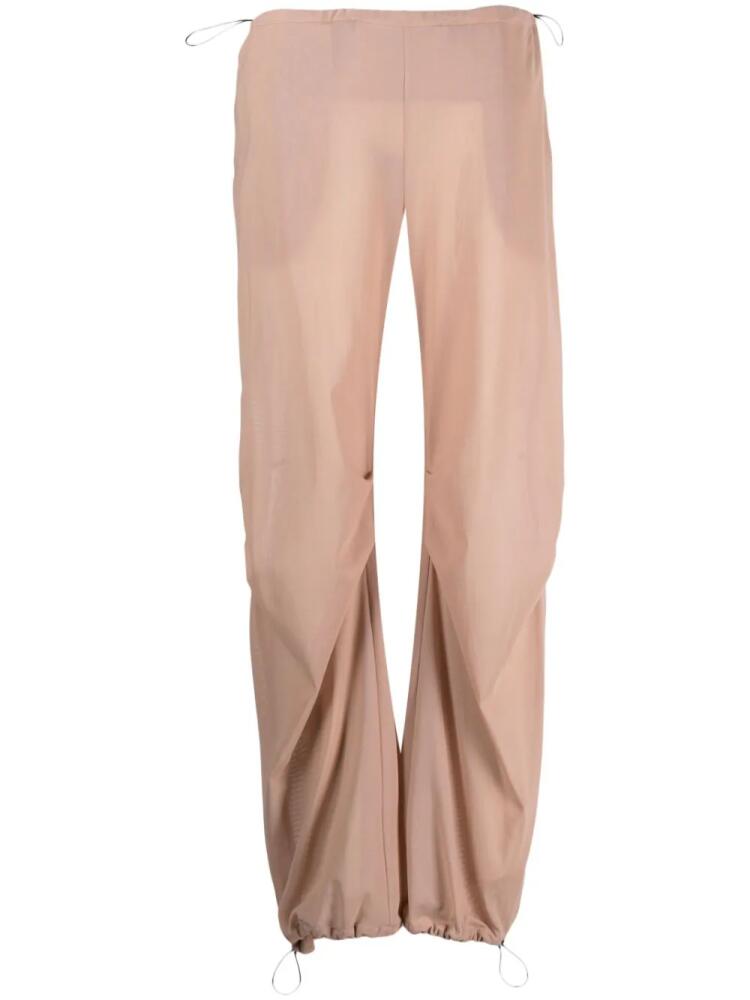 ALESSANDRO VIGILANTE drawstring parachute trousers - Neutrals Cover