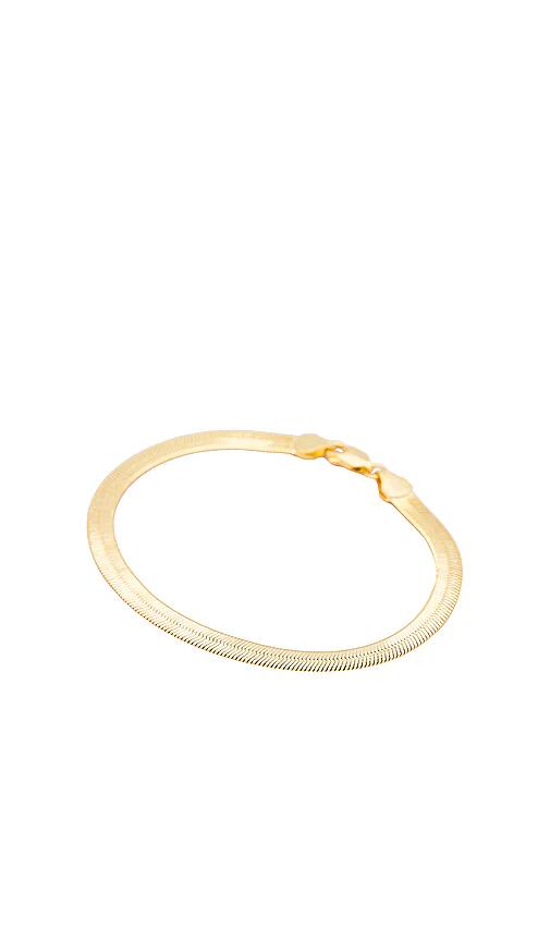 SHASHI Petite Saint James Bracelet in Metallic Gold Cover