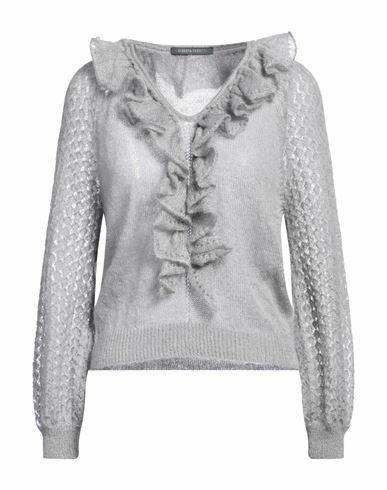 Alberta Ferretti Woman Sweater Grey Mohair wool, Polyamide, Virgin Wool, Elastane Cover