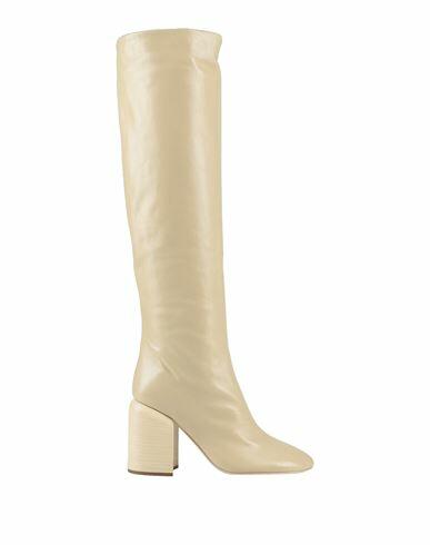 Jil Sander Woman Boot Cream Soft Leather Cover