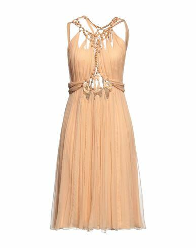 Alberta Ferretti Woman Midi dress Apricot Silk Cover