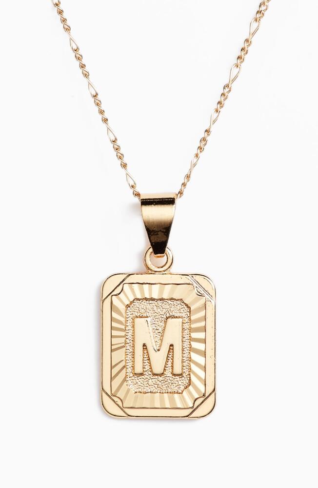 Bracha Initial Pendant Necklace in Gold-M Cover