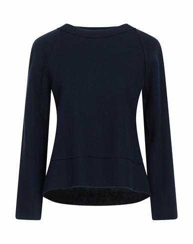 Niū Woman Sweater Navy blue Virgin Wool, Polyamide Cover