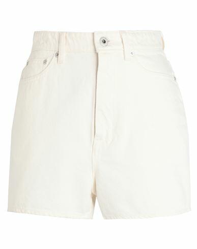 Kenzo Woman Denim shorts Ivory Cotton Cover